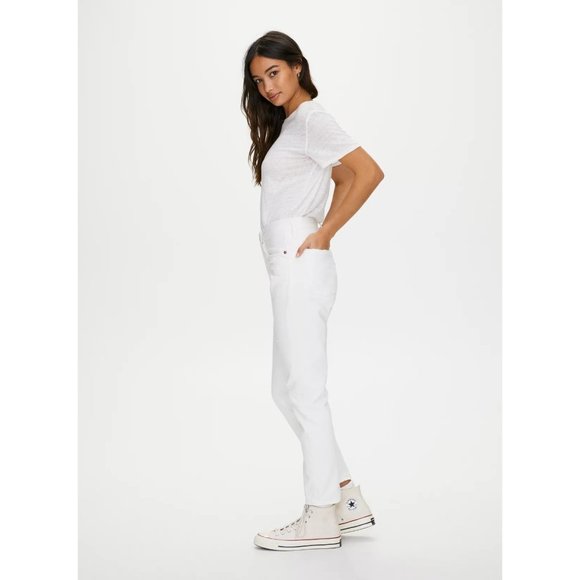 Levi's Premium 501 Skinny Distressed High-Waisted Jean W26 L28 White - Picture 6 of 7